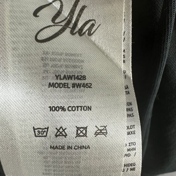 YoungLA Distressed Long Sleeve Oversized T shirt Black Small - Picture 6 of 9